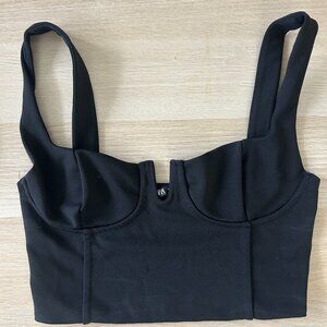 Cropped Black Zara Corset Top